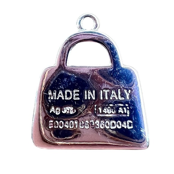 PRADA AUTHENTIC Silver Pendant Charm NEW - Picture 13 of 14